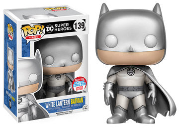 Funko Pop Heroes D.C. Super Heroes - White Lantern Batman (2016 New York Comic Con)