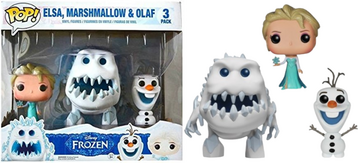 Funko Pop Movies Disney Frozen - Elsa, Marshmallow & Olaf 3 Pack