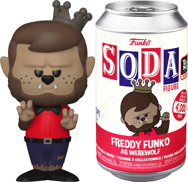 Funko Vinyl Soda - Freddy Funko as Werewolf 4K LE (2022 Fright Night Exclusive)
