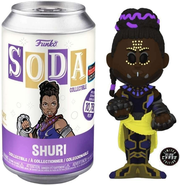 Funko Vinyl Soda Marvel Black Panther - Shuri GITD Chase (2022 Fall Convention Exclusive)