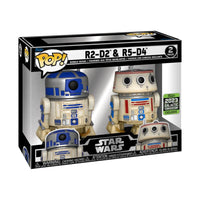 Funko Pop Star Wars - R2-D2 & R5-D4 2 Pack  (2023 Galactic Convention  Exclusive)