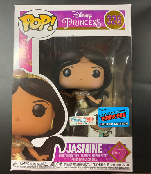 Funko Pop Disney Princess - Jasmine (Festival of Fun & NYCC Con Sticke –  Badger Collectibles