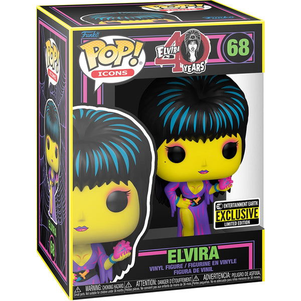 Funko Pop Blacklight - Elvira (Entertainment Earth Exclusive)