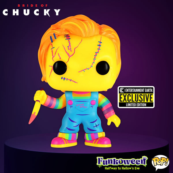 Funko Pop Movies Blacklight Child's Play - Chucky (Entertainment Earth Exclusive)