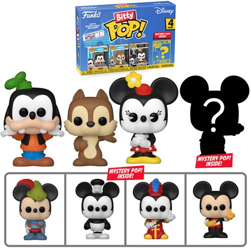 Funko Pop Disney Classics Goofy Bitty Pop! Mini-Figure 4-Pack