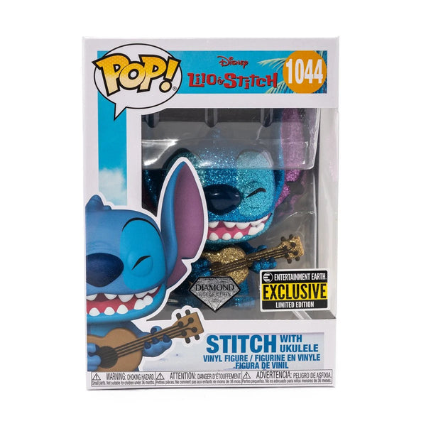 Funko Pop Movies Disney Lilo & Stitch - Stitch with Ukelele Diamond Edition (Entertainment Earth Exclusive)