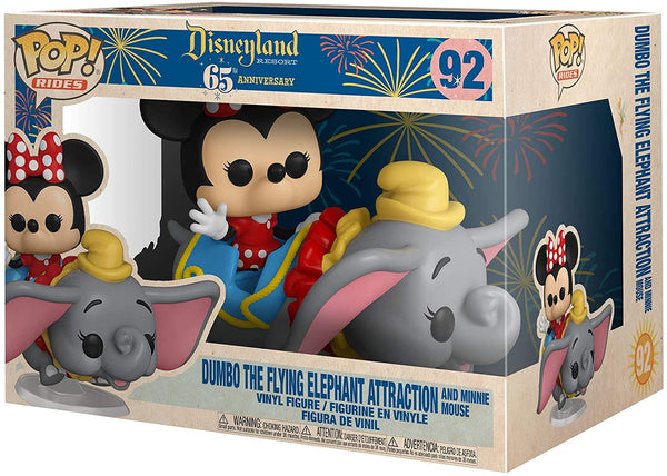 Funko Pop Ride Disney 65th Anniversary Flying Dumbo Ride with Minnie –  Badger Collectibles