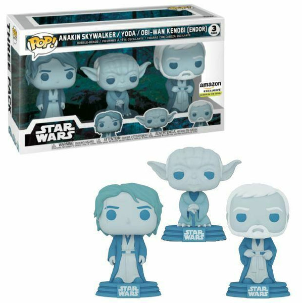 Funko Pop Star Wars Anakin Skywalker/Yoda/Obi-Wan Kenobi 3 Pack (Amazon Exclusive)