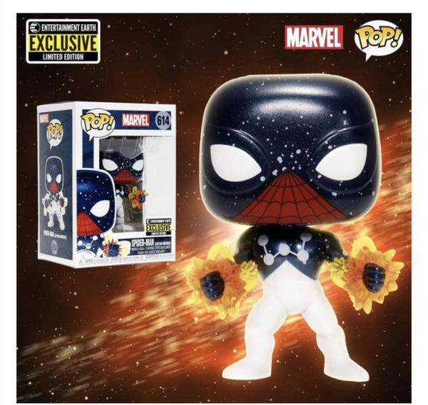 Funko Pop! Marvel: Spider-Man Captain Universe Entertainment Earth