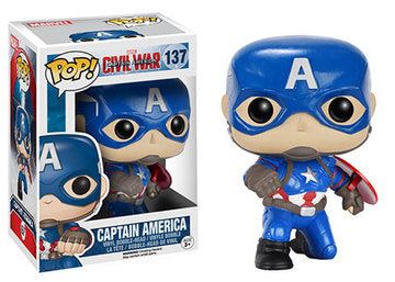 Funko Pop Movies Marvel Captain America Civil War -Captain America (Gamestop Exclusive)