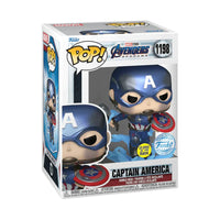 Funko Pop Marvel Avengers 4: Endgame - Captain America Metallic Glow (Special Edition Exclusive)