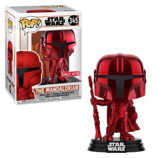 Funko Pop Star Wars - The Mandalorian Red Chrome (Target Exclusive)