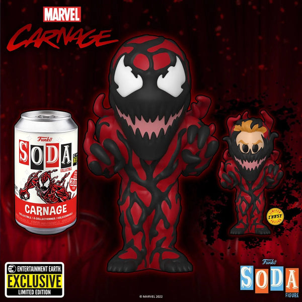 Funko Pop Vinyl Soda Marvel Carnage with chance at the chase (E.E Exclusive)
