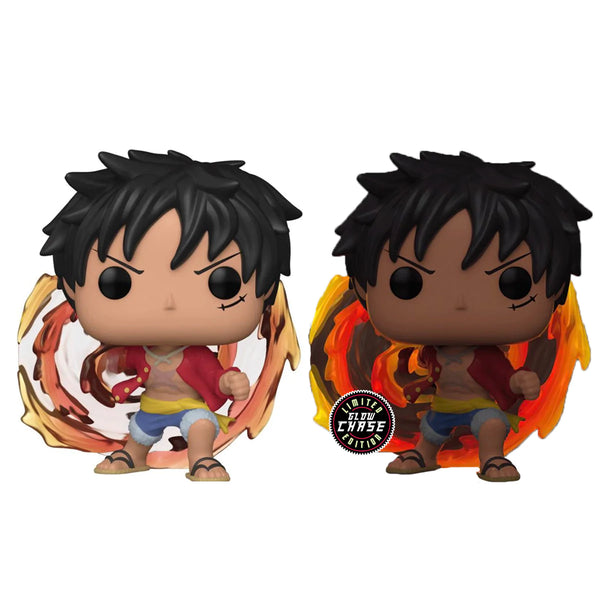 **Pre-Order** Funko Pop Animation One Piece - Red Hawk Luffy Chase & Common Bundle WAVE 2 (AAA Exclusive)