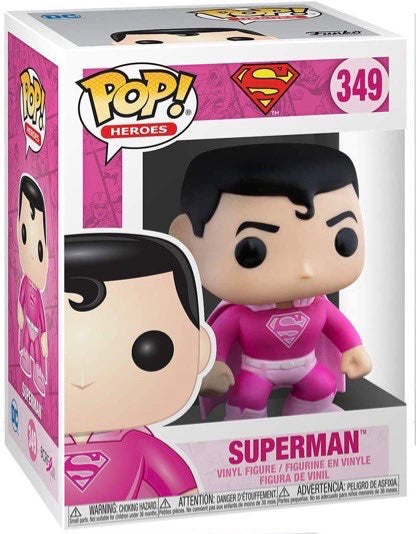 Funko Pop Heroes D.C. Superman (Breast Cancer Edition)