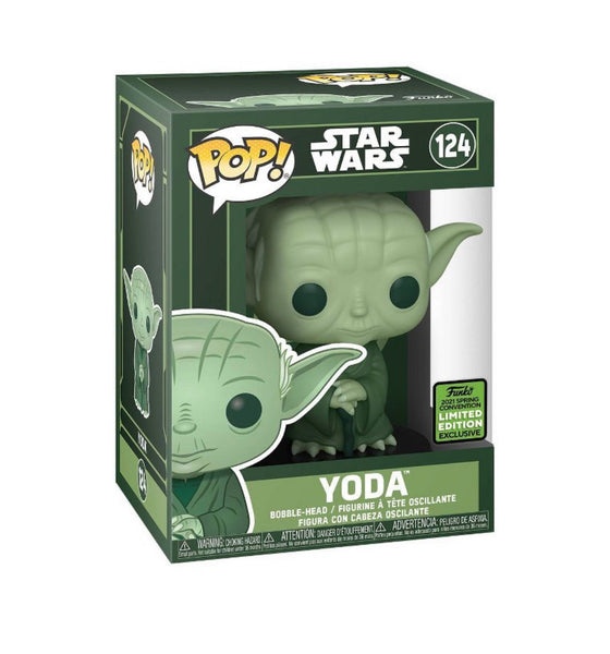 Funko Pop Star Wars Yoda Artist series (2021 ECCC Shared Sticker)