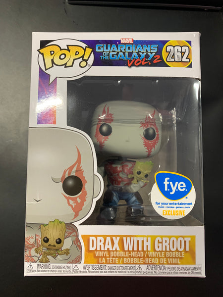 Funko Pop Marvel Guardians of The Galaxy Vol 2. - Drax with Groot (FYE Exclusive)