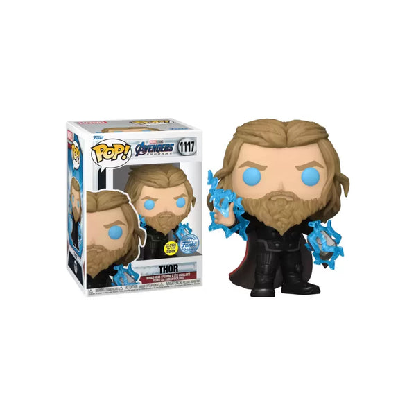 Funko Pop Movies Marvel Avengers Endgame - Thor with Thunder GITD (Special Edition Exclusive)